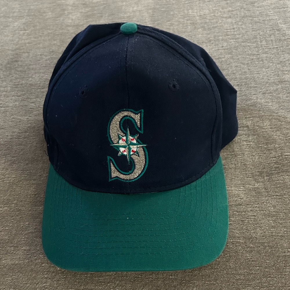 Seattle Navy and Teal Cap with Embroidered Logo